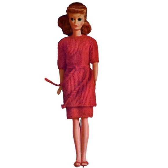 Fits Barbie Fashion Doll Clothing 1950s Clothes Easy Knitting Pattern Beginners - Picture 2 of 8